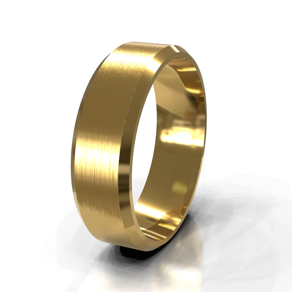 18ct Yellow Gold 4.5mm Plain Band